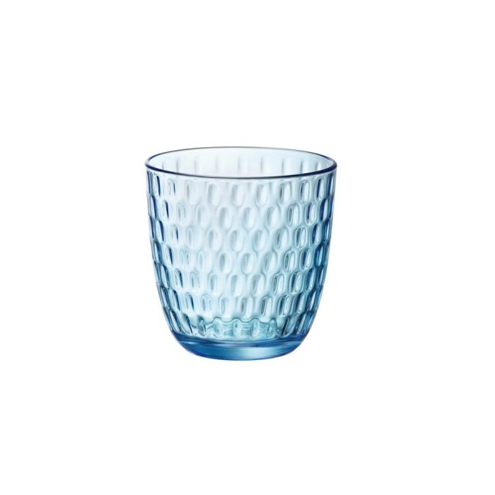 Bormioli Rocco Slot Set 6 Vasos Bajos Vidrio 29 cL Azul, Con Relieve, Fabricado en Italia, Apto Lavavajillas Bormioli Rocco Slot Set 6 Vasos Bajos Vidrio 29 cL Azul, Con Relieve, Fabricado en Italia, Apto Lavavajillas