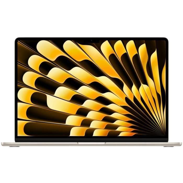 Apple - 15 MacBook Air M3 (2024) - 16GB RAM - 512GB almacenamiento - Stellar Light - AZERTY