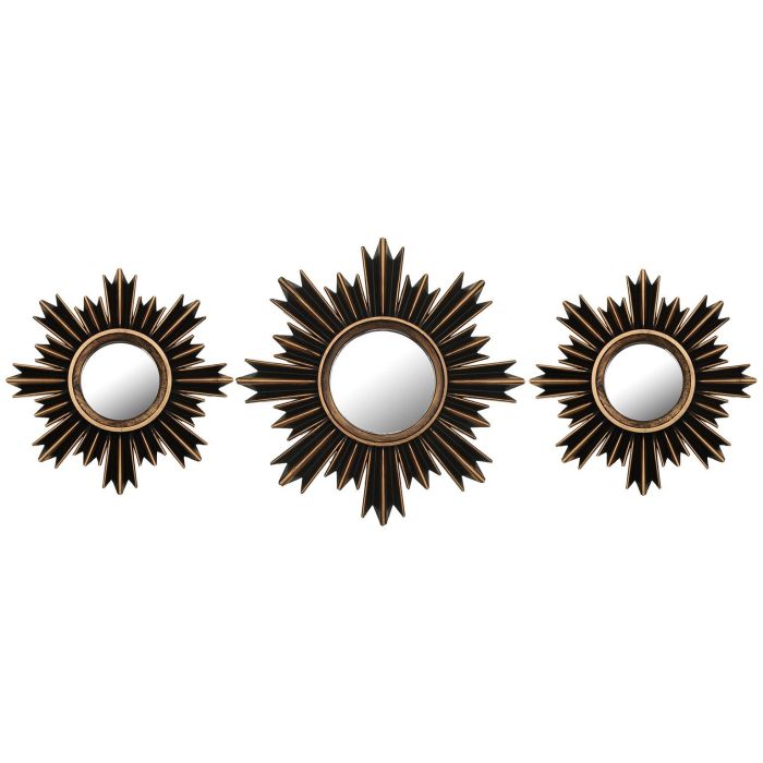 Espejo de pared Versa 35 x 35 x 35 cm (3 Piezas) Espejo de pared Versa 35 x 35 x 35 cm (3 Piezas)