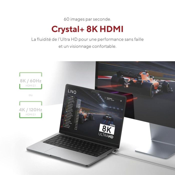 Cable USB Linq Byelements LQCCH200 Gris 2 m 5