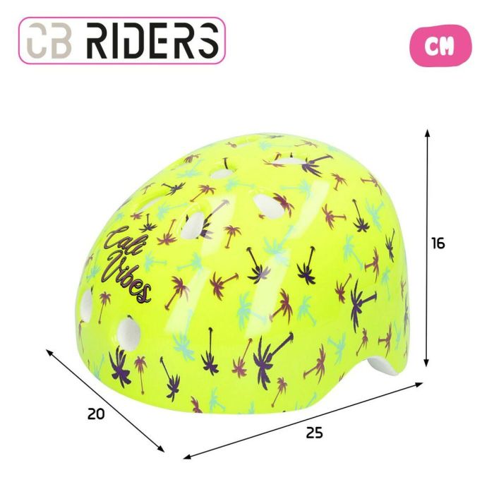 Casco de Ciclismo para Niños Colorbaby Neon Cali Vibes Amarillo (4 Unidades) 3