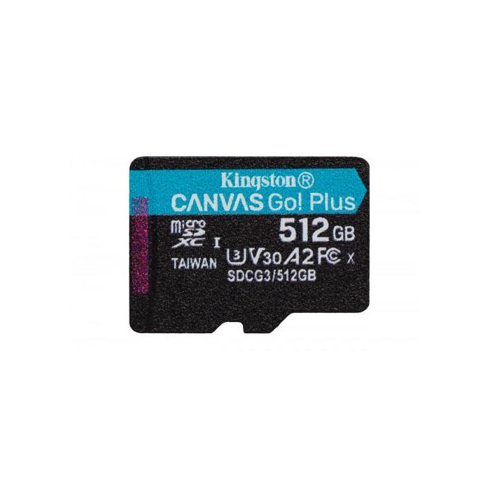 Kingston Technology Canvas Go! Plus memoria flash 512 GB MicroSD Clase 10 UHS-I