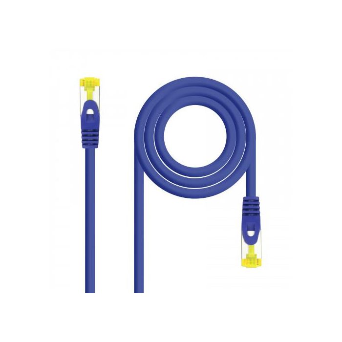 Nanocable 10.20.1901-BL Cable de Red Latiguillo RJ45 LSZH Cat.6A SFTP AWG26, 1.0 m Azul, hasta 10Gbps 500MHz