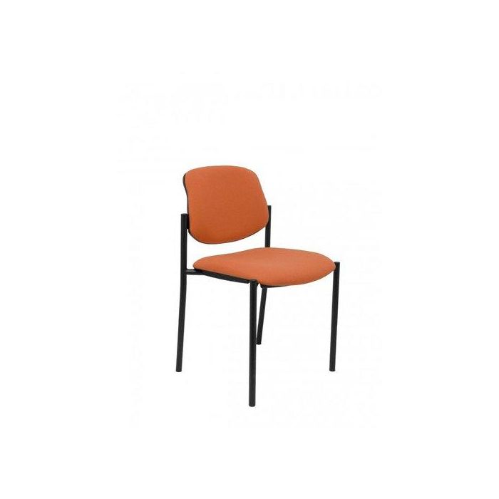 Silla Piqueras Y Crespo Villalgordo Confidente Chasis Negro Asiento Y Respaldo Tapizados Bali Marron