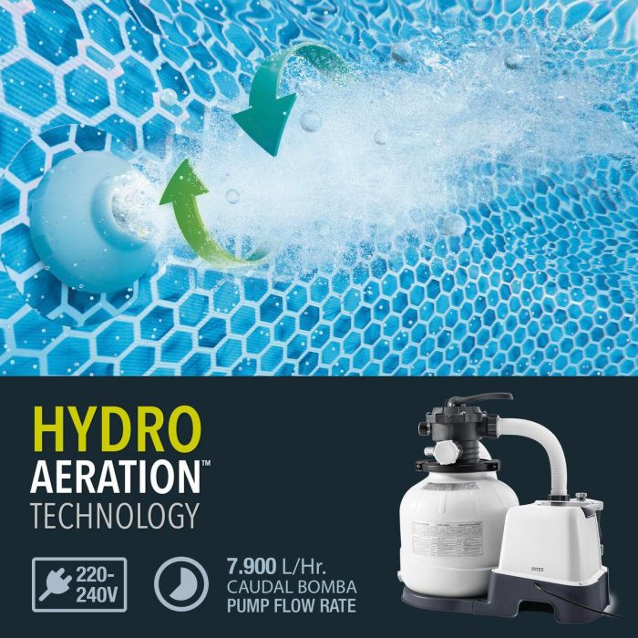 Intex 26676 Sistema de Filtración y Tratamiento de Sal 2 en 1 - Filtro de Arena 6m³/h para Piscinas hasta 32m³ 11