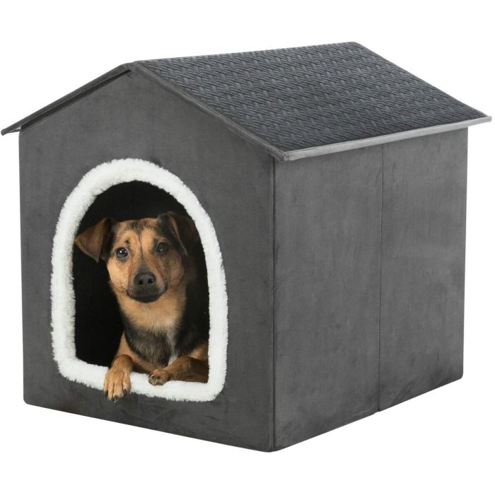 Trixie 4057589379122 Refugio para mascotas Livia 50 x 50 x 54 cm Gris oscuro / Blanco 5