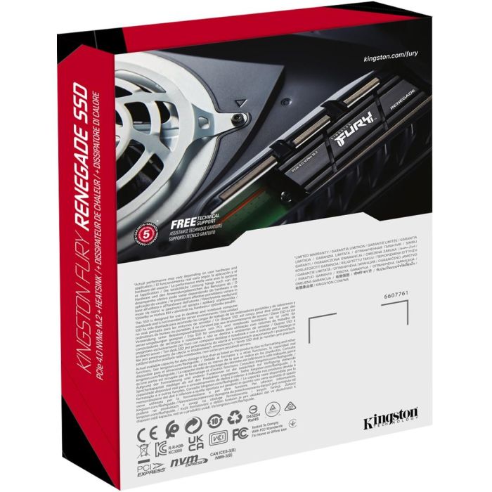 Kingston Renegade SSD M.2 1TB PCIe 4.0 NVMe con Disipador Térmico para PC/Portátil 4 Kingston Renegade SSD M.2 1TB PCIe 4.0 NVMe con Disipador Térmico para PC/Portátil 4