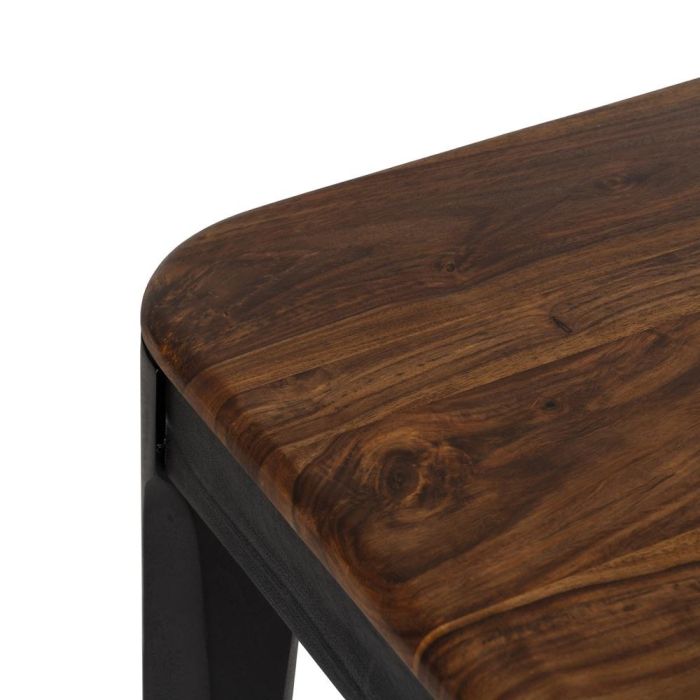 Mesa Comedor Marrón-Negro Madera Salón 180 X 90 X 76 cm