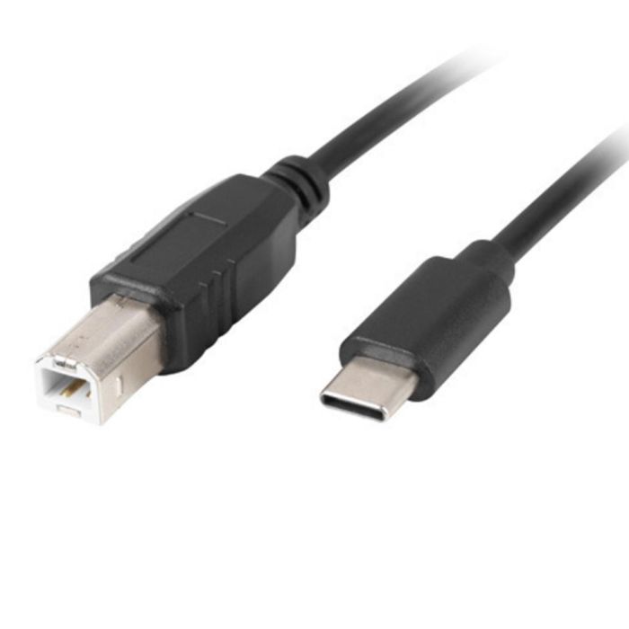 Lanberg CA-USBA-13CC-0030-BK Cable USB 2.0 Tipo C a USB B Macho, 3 m, Negro 1
