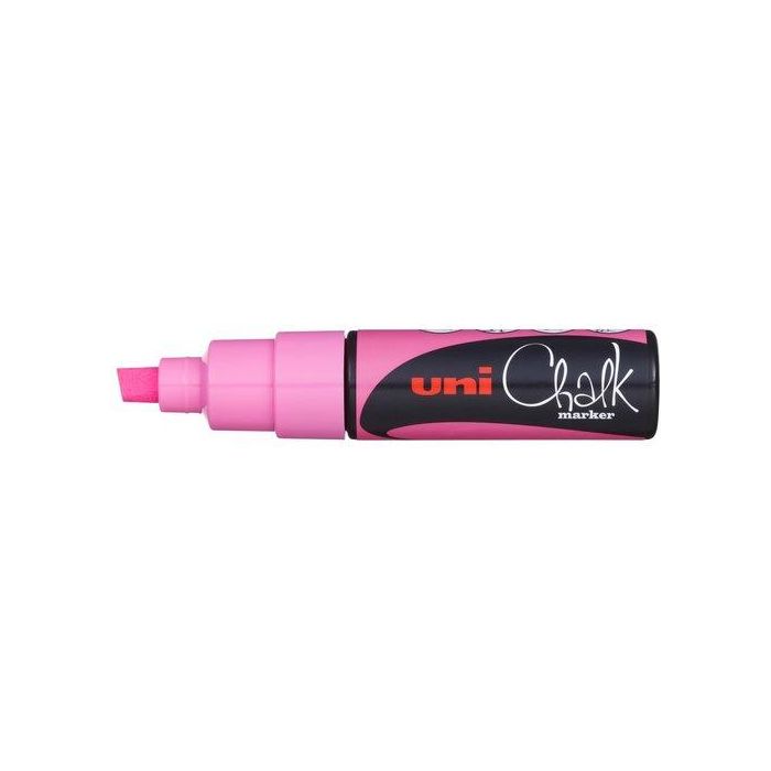 Marcador Tiza Liquida Uni-Ball Chalk Marker Pwe-8K 8.0 Mm Rosa (Set de 6)