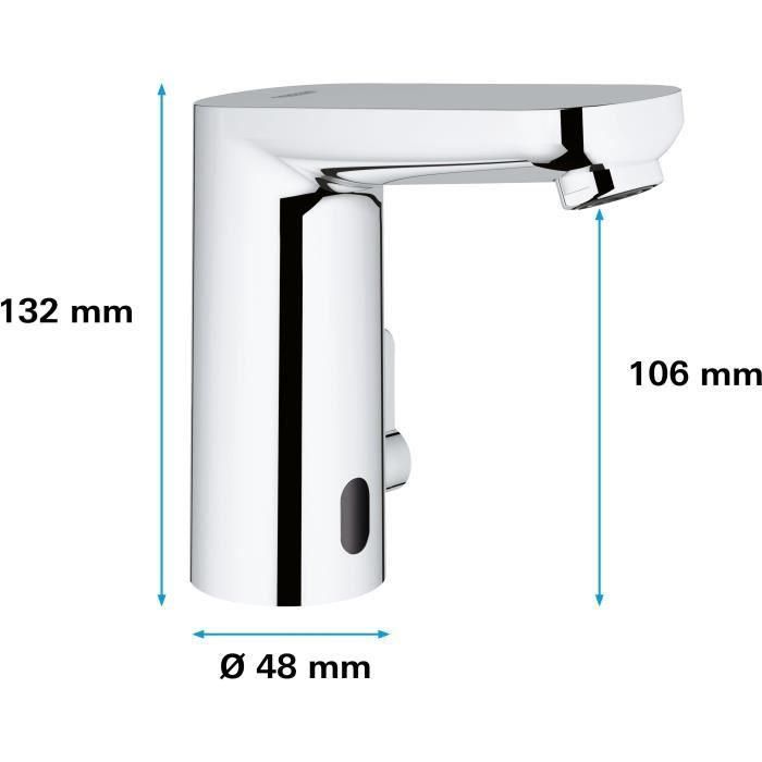 Grohe Get E Mezclador de Lavabo de Repisa Infrarrojos 6V Cromo 3 Grohe Get E Mezclador de Lavabo de Repisa Infrarrojos 6V Cromo 3