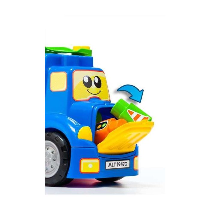 Molto Camión Portacoches 82 cm con 1 Coche y 10 Blocks, Luces y Sonidos, Pilas Incluidas, Plástico para Niños 1+ Años 6 Molto Camión Portacoches 82 cm con 1 Coche y 10 Blocks, Luces y Sonidos, Pilas Incluidas, Plástico para Niños 1+ Años 6