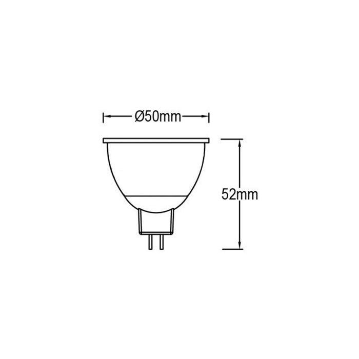 Lámpara Led Dicroica Gu5.3 De 5W 4000K PANASONIC-PANALIGHT LDR12V6L40WG52EPL-ECO 1