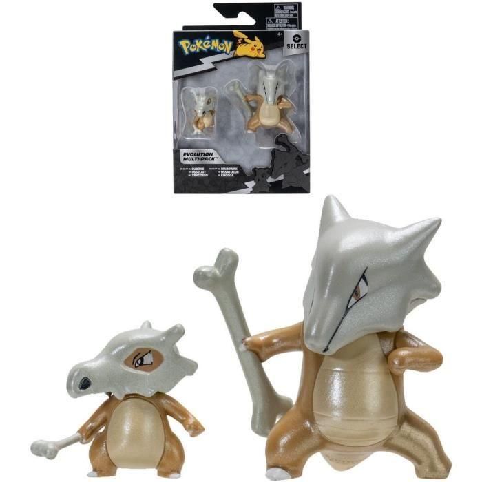 Bandai BAN3701405812379 Pokémon Evolution Pack Osselait (5 cm) y Ossatueur (10 cm)