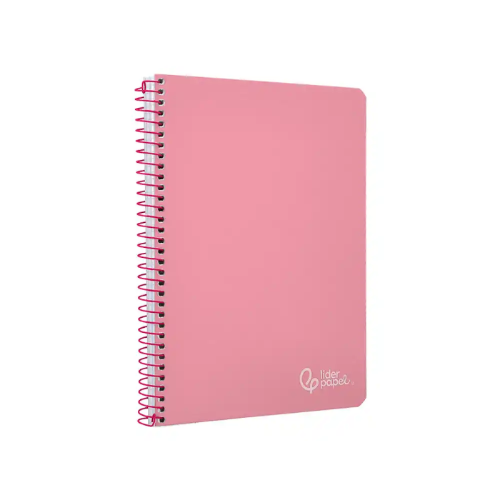 Liderpapel Cuaderno Espiral A4 Witty Tapa Dura 80 Hojas 90gr Cuadro 4mm Con Margen Color Rosa 3