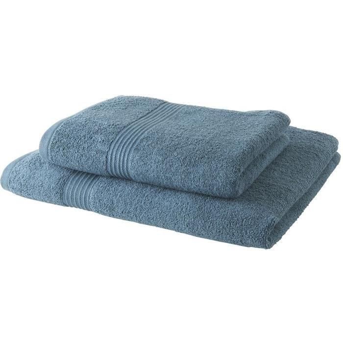 TODAY Juego de 1 Toalla de Baño 100% algodón 70x30 cm + 1 Toalla de Baño 50x100 cm - Pavo Real TODAY Juego de 1 Toalla de Baño 100% algodón 70x30 cm + 1 Toalla de Baño 50x100 cm - Pavo Real