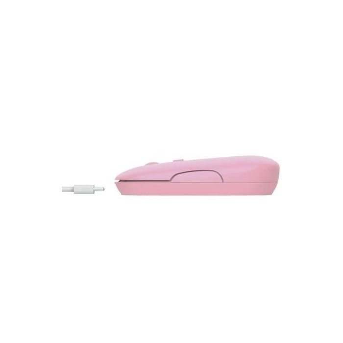 Trust Ratón Inalámbrico Ultrafino Puck 800-1200-1600 DPI Ambidiestro Recargable Rosa 1 Trust Ratón Inalámbrico Ultrafino Puck 800-1200-1600 DPI Ambidiestro Recargable Rosa 1