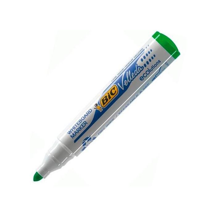 Velleda Marcador Pizarra Blanca Ecolutions 1701 Punta Redonda Verde Caja 12 Ud