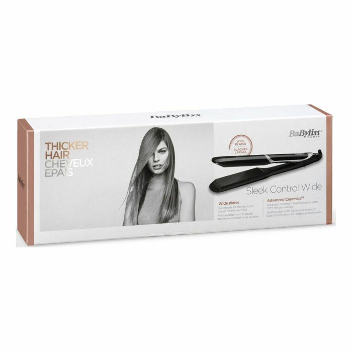 BaByliss ST397E Plancha de Pelo Ancha Sleek Control con Tecnología Iónica para un Alisado Eficiente y Sin Frizz 54 BaByliss ST397E Plancha de Pelo Ancha Sleek Control con Tecnología Iónica para un Alisado Eficiente y Sin Frizz 54
