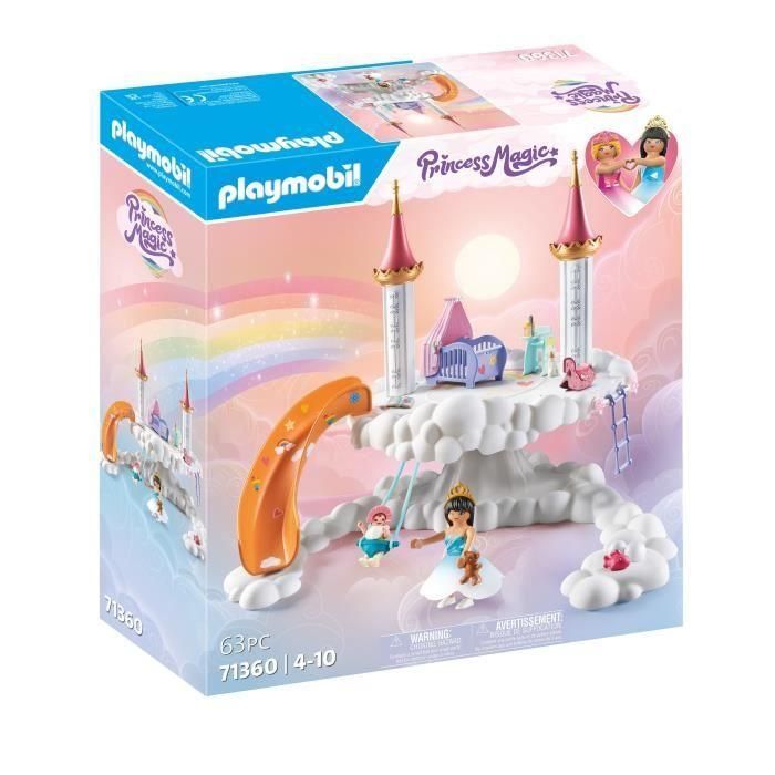 PLAYMOBIL 71360 Guardería en las nubes - Princesa Mágica - Con una princesa, un bebé y accesorios - A partir de 4 años PLAYMOBIL 71360 Guardería en las nubes - Princesa Mágica - Con una princesa, un bebé y accesorios - A partir de 4 años