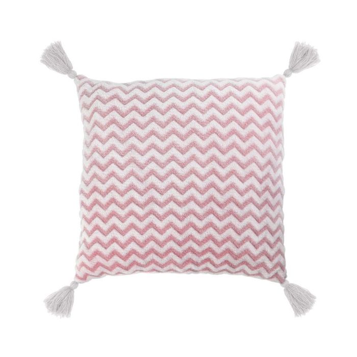 Cojín Diseño Zigzag Rosa 40*40 cm 1 Cojín Diseño Zigzag Rosa 40*40 cm 1