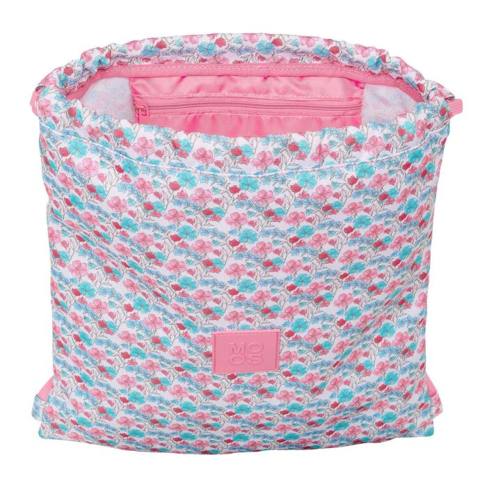 Bolsa Mochila con Cuerdas Moos Flores Multicolor 35 x 40 x 1 cm 1 Bolsa Mochila con Cuerdas Moos Flores Multicolor 35 x 40 x 1 cm 1