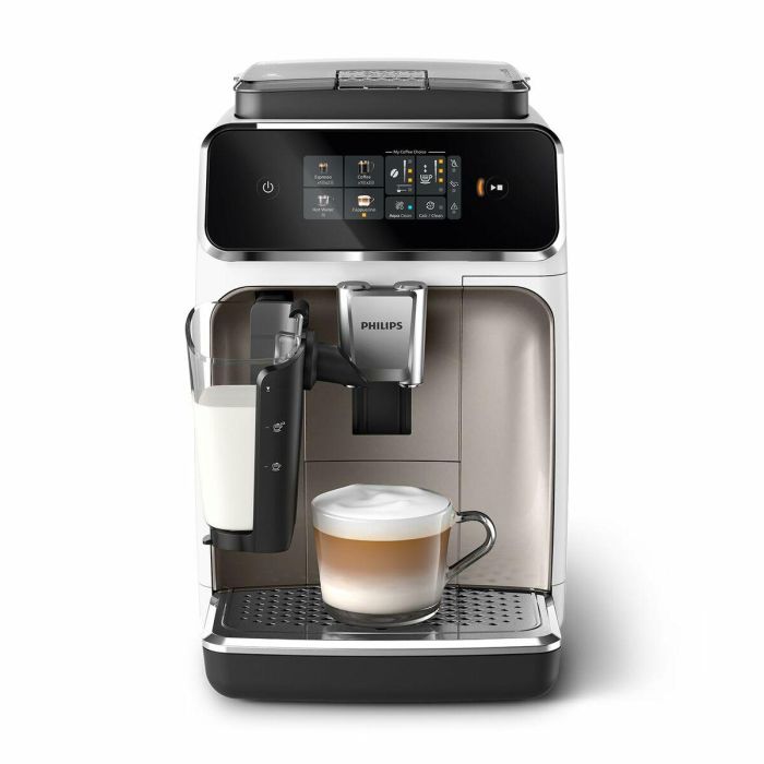 Philips EP2339/40 Serie 2300 Cafetera espresso automática con molinillo LatteGo Blanco Cromo 6