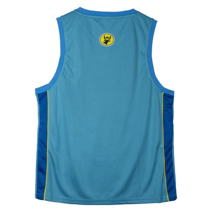 Camiseta de baloncesto Stitch Azul Unisex 4 Camiseta de baloncesto Stitch Azul Unisex 4