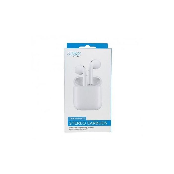 Auriculares Bluetooth Myway Wireless Touch MWHPH0030 con estuche de carga/ Autonomía 3h/ Blancos 2
