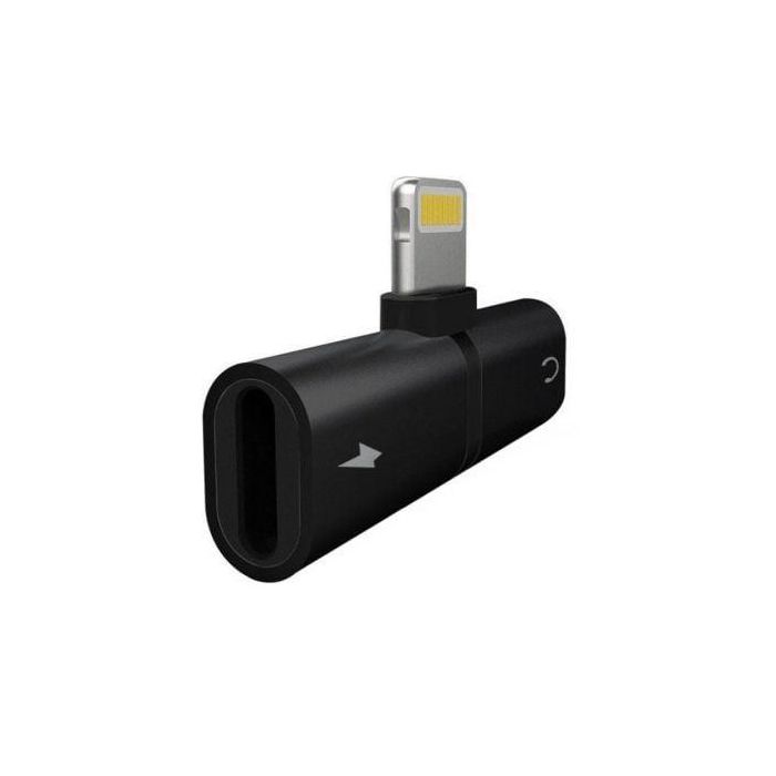 Splitter Carga y Música Myway Lightning Macho - USB Macho/ Negro