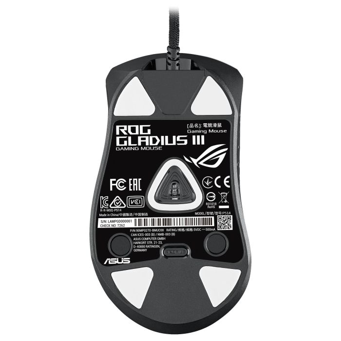 Asus ROG Gladius III Ratón Óptico USB 19000 DPI Mano Derecha 90MP0270-BMUA00 Negro 5