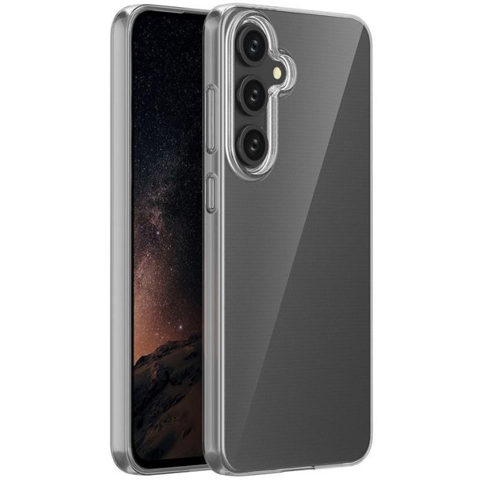 eSTUFF Funda TPU transparente para Samsung Galaxy S24 FE 4G/5G, protección suave y ajuste perfecto 6