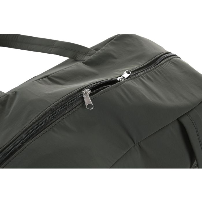 DKD Home Decor Bolso Urban Beige Verde 42 x 30 x 19 cm (3 Unidades) Nylon Poliester 5