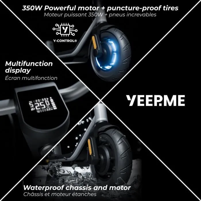 Yeep.Me Arranque 85a Patinete Eléctrico 350W 5.2Ah 20 km Conectado Garantía 5 Años 1