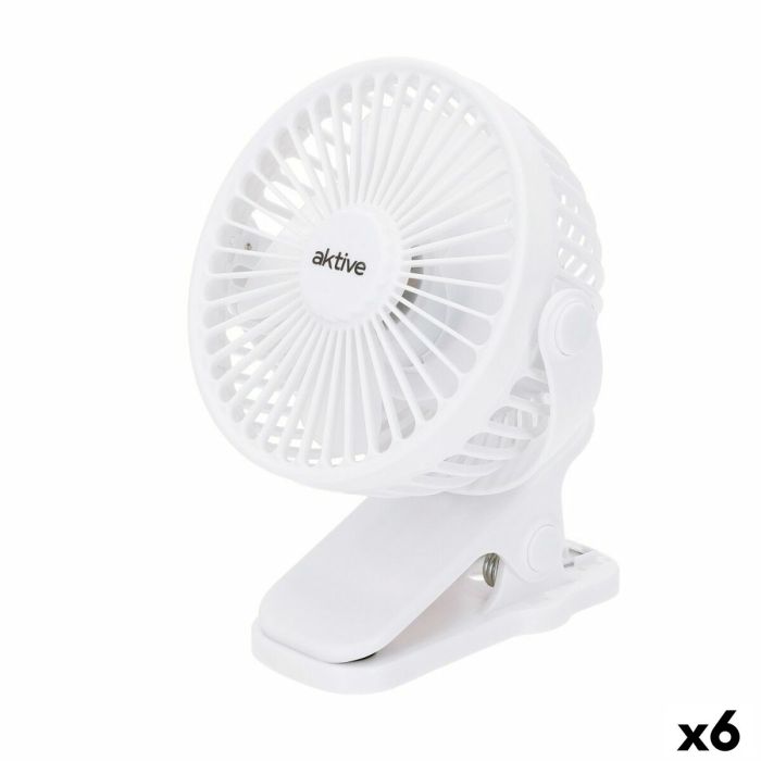 Ventilador de Escritorio Recargable Aktive (6 Unidades) Ventilador de Escritorio Recargable Aktive (6 Unidades)