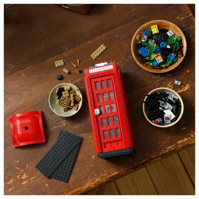 LEGO Ideas Cabina Telefónica Roja de Londres 21347, Juego de Construcción, 1460 Piezas, Multicolor