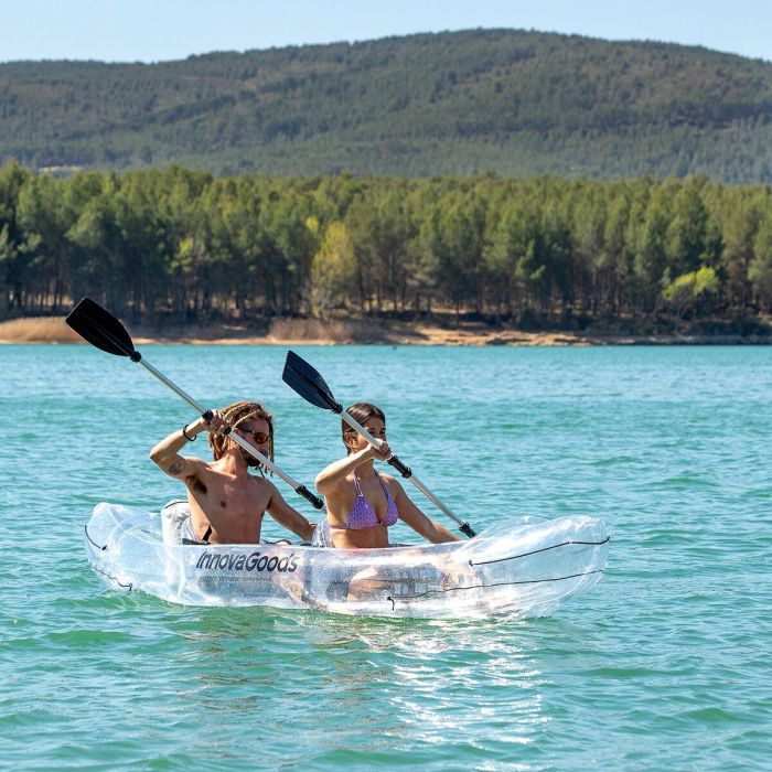 Kayak Hinchable Transparente con Accesorios Paros InnovaGoods 312 cm 2 plazas 17 Kayak Hinchable Transparente con Accesorios Paros InnovaGoods 312 cm 2 plazas 17