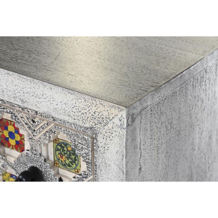 Cómoda DKD Home Decor Cerámica Gris Blanco Madera de mango (80 x 38 x 80 cm) 3 Cómoda DKD Home Decor Cerámica Gris Blanco Madera de mango (80 x 38 x 80 cm) 3