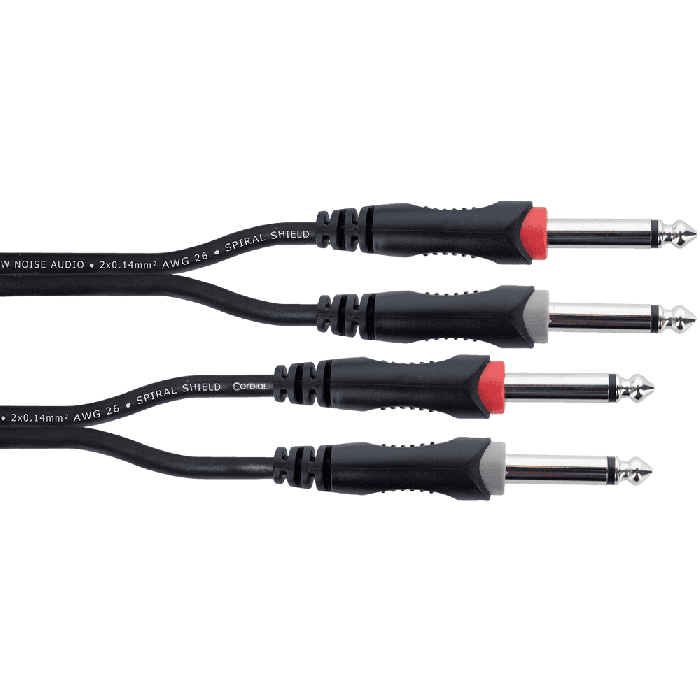 Cable De Audio Doble Mono Jacks 3 M Cable De Audio Doble Mono Jacks 3 M