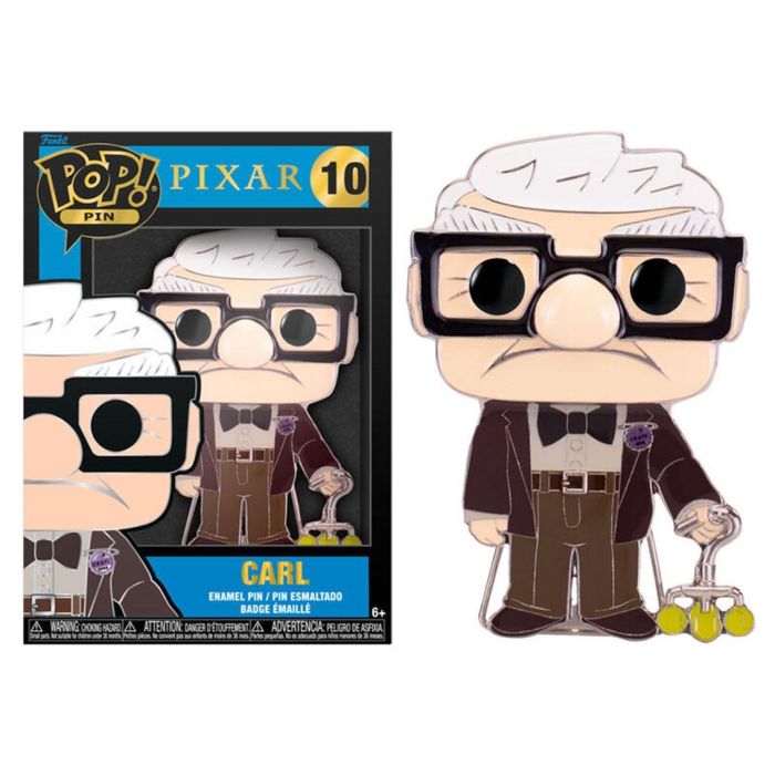 Loungefly Pop Pin Funko Disney Up - Carl, Colección POP!, Chapa de metal esmaltado, 10 cm