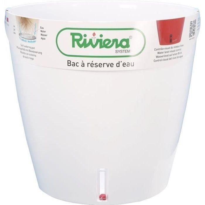 Depósito de agua RIVIERA - Redondo - Ø 36 x H 33 cm - Blanco Depósito de agua RIVIERA - Redondo - Ø 36 x H 33 cm - Blanco