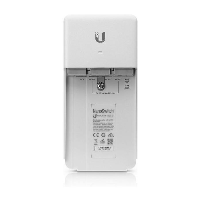 Ubiquiti NanoSwitch Switch Gigabit Ethernet de 4 Puertos 10/100/1000 Mbps 2