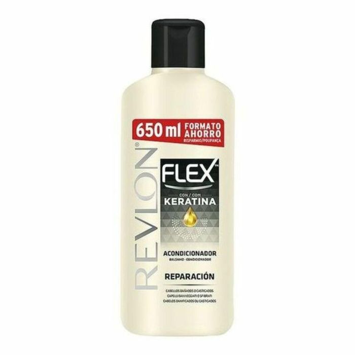 Revlon Mass Market FLEX KERATIN Acondicionador Reparador Profundo con Keratina para Cabello Dañado y Maltratado 650 ml