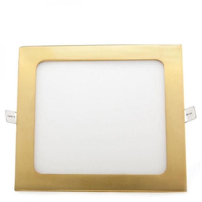 Placa LED 18W 1800Lm 2700ºK Cuadrada Dorado 50.000H [GL-CL-S18N-G-WW 2