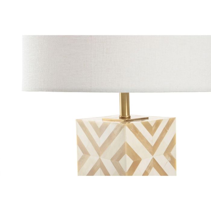 Lampara Sobremesa Item Home DKD Home Decor Dorado Beige 36 x 56 x 36 cm 4