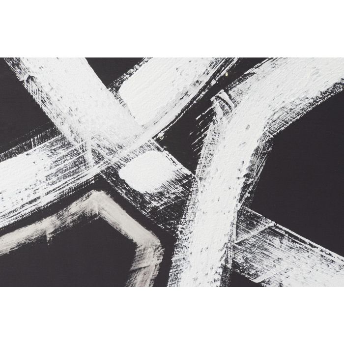 DKD Home Decor Cuadro Moderno Abstracto Negro Blanco 122.5x83x4.5 cm en PS y Lienzo (Set de 2) 3 DKD Home Decor Cuadro Moderno Abstracto Negro Blanco 122.5x83x4.5 cm en PS y Lienzo (Set de 2) 3