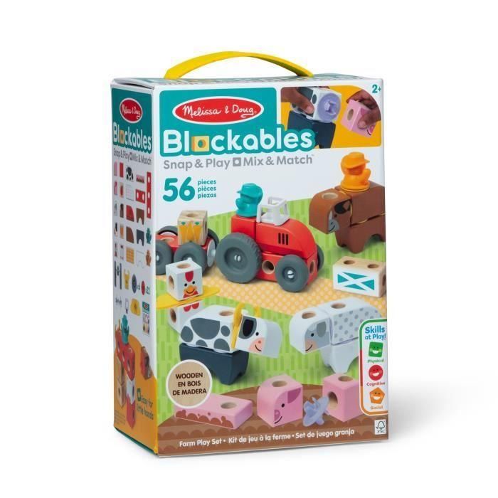 Melissa & Doug SPI6074894 - Bloques de Madera 'La Granja' para Niños - 56 Piezas - A partir de 2 años 0 Melissa & Doug SPI6074894 - Bloques de Madera 'La Granja' para Niños - 56 Piezas - A partir de 2 años 0