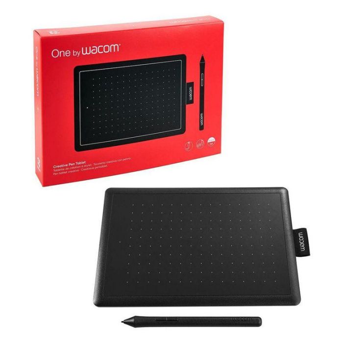 Wacom One by Wacom Tableta Gráfica Pequeña con Lápiz Sensible a la Presión sin Batería para Dibujo y Edición de Fotos EMEA-North 1 Wacom One by Wacom Tableta Gráfica Pequeña con Lápiz Sensible a la Presión sin Batería para Dibujo y Edición de Fotos EMEA-North 1