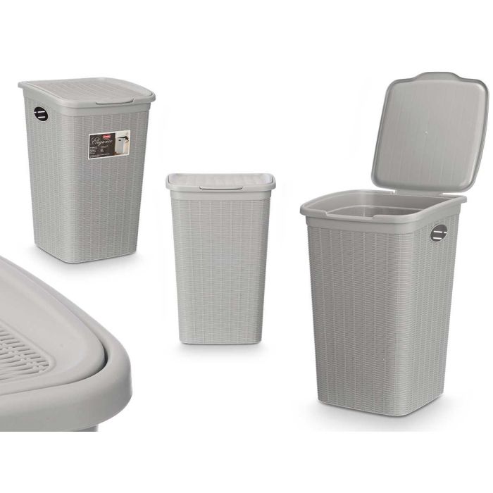 Pongotodo Elegance 50L Gris Claro Stefanplast 36x54.5x38 cm (6 Unidades) Pongotodo Elegance 50L Gris Claro Stefanplast 36x54.5x38 cm (6 Unidades)
