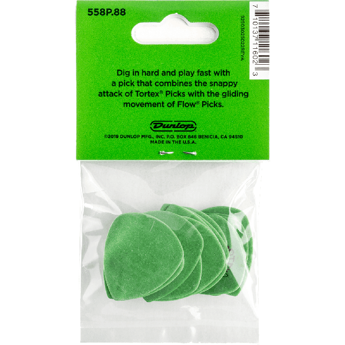 Pack 12 Púas Tortex Flow - 0,88 Mm 4 Pack 12 Púas Tortex Flow - 0,88 Mm 4